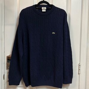 Nice Sweater  Lacoste Cable Crew Knit
